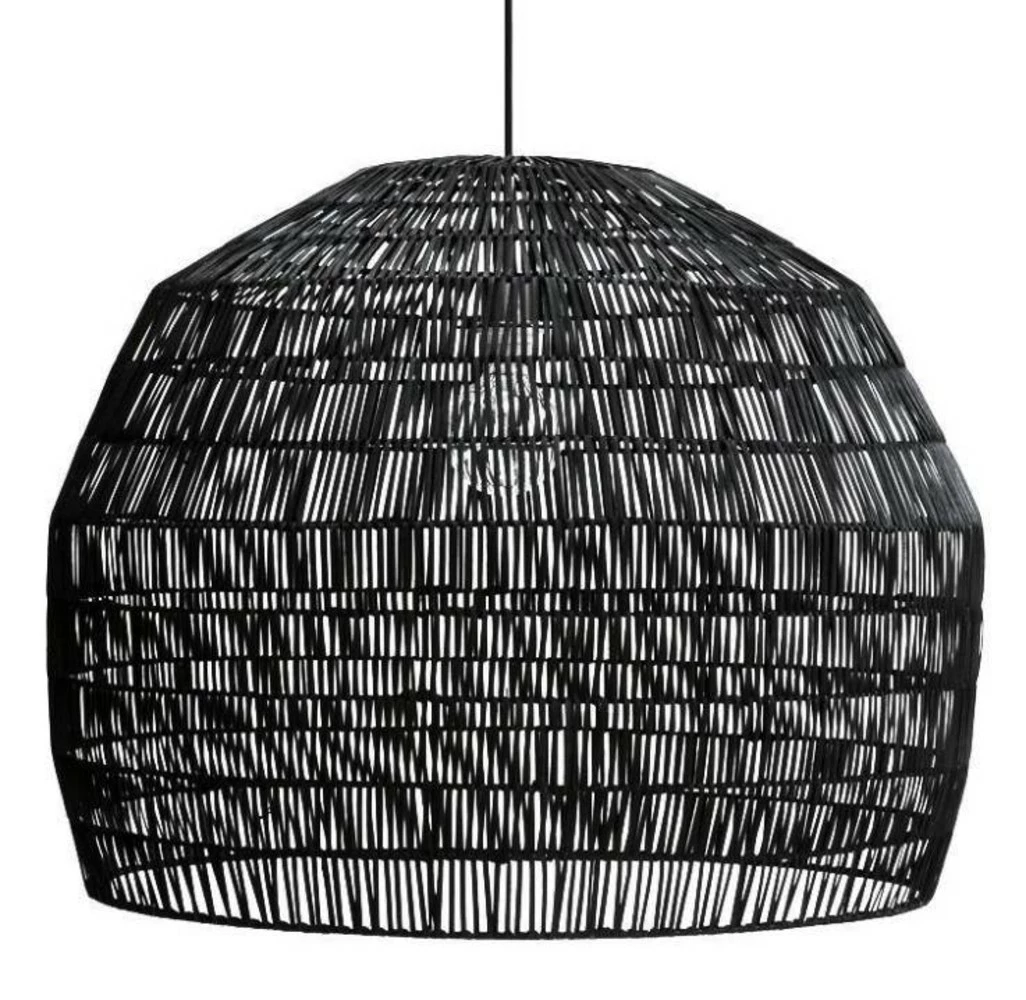 Ay Illuminate Hanglamp Nama 3 Zwart Rotan ø72cm 1 Ay Illuminate Hanglamp Nama 3 Zwart Rotan ø72cm