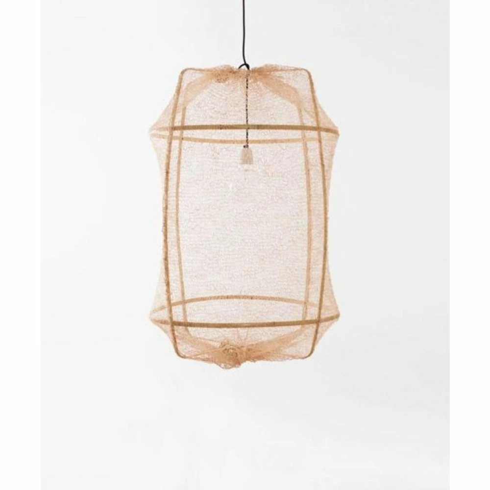 Ay Illuminate Hanglamp Z2 Blond Sisal Net Tea Dyed ø67x100cm 1 Ay Illuminate Hanglamp Z2 Blond Sisal Net Tea Dyed ø67x100cm