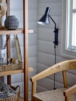 Bloomingville Edil Wandlamp - Zwart -verlichting Soldes Boutique bloomingville edil wandlamp zwart 3