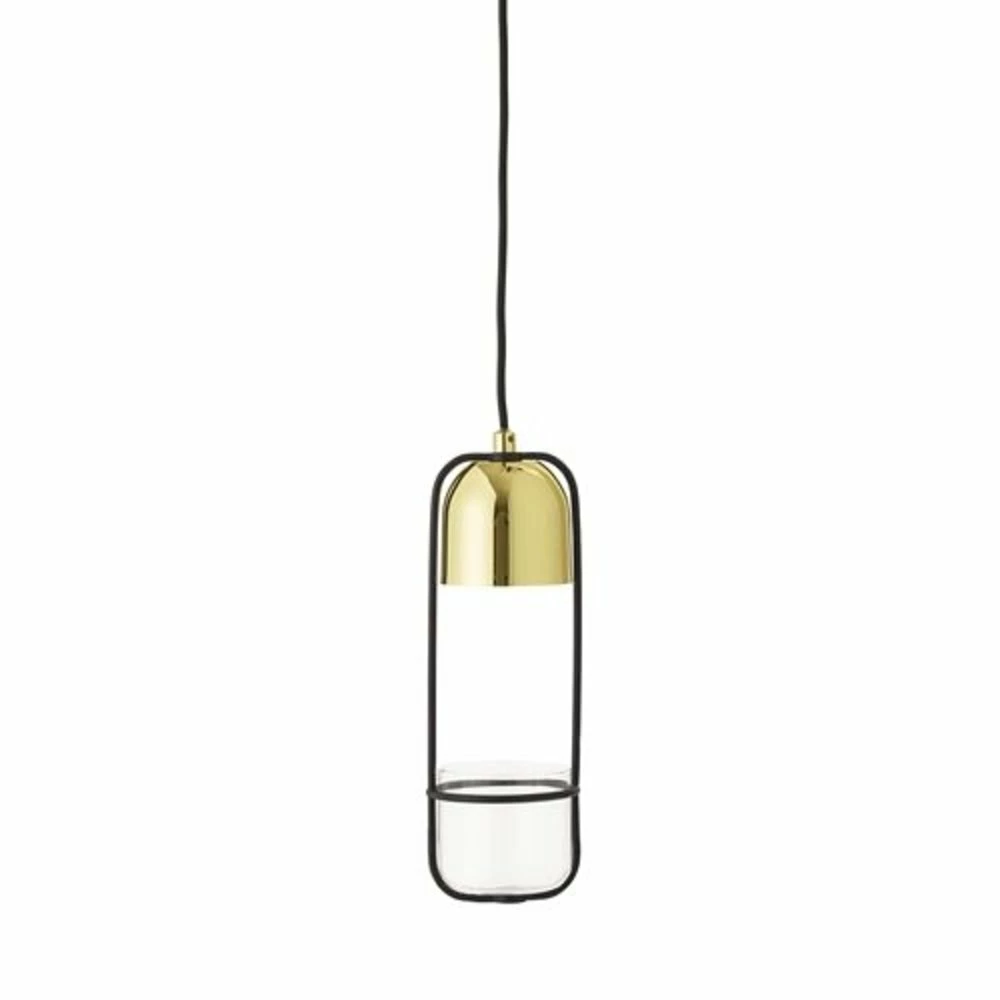 Bloomingville Hanglamp Gold Finish LED Glas 2 Bloomingville Hanglamp Gold Finish LED Glas - Afbeelding 2