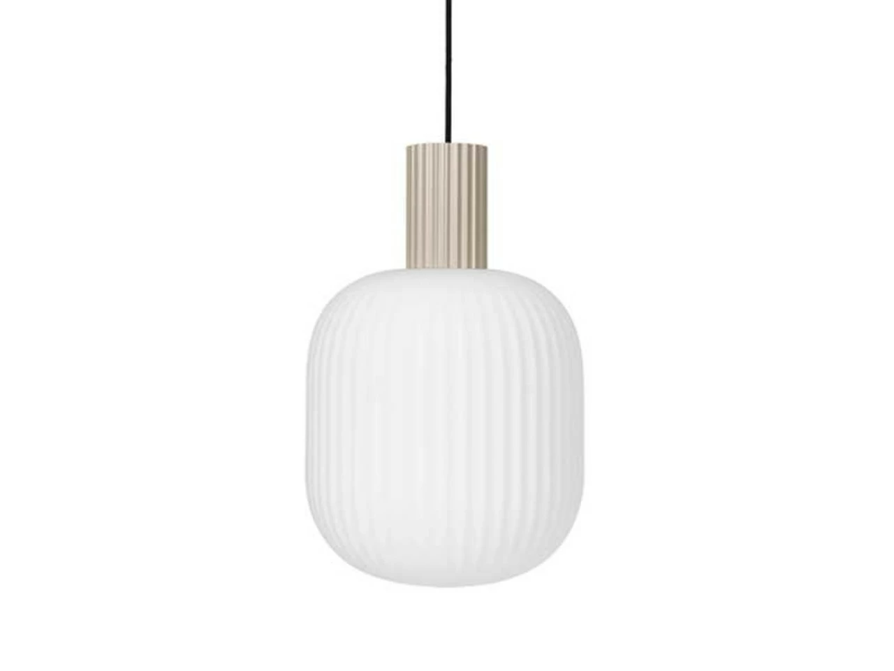 Broste Copenhagen Lolly Hanglamp Zand - Ø27XH42cm 1 Broste Copenhagen Lolly Hanglamp Zand - Ø27XH42cm