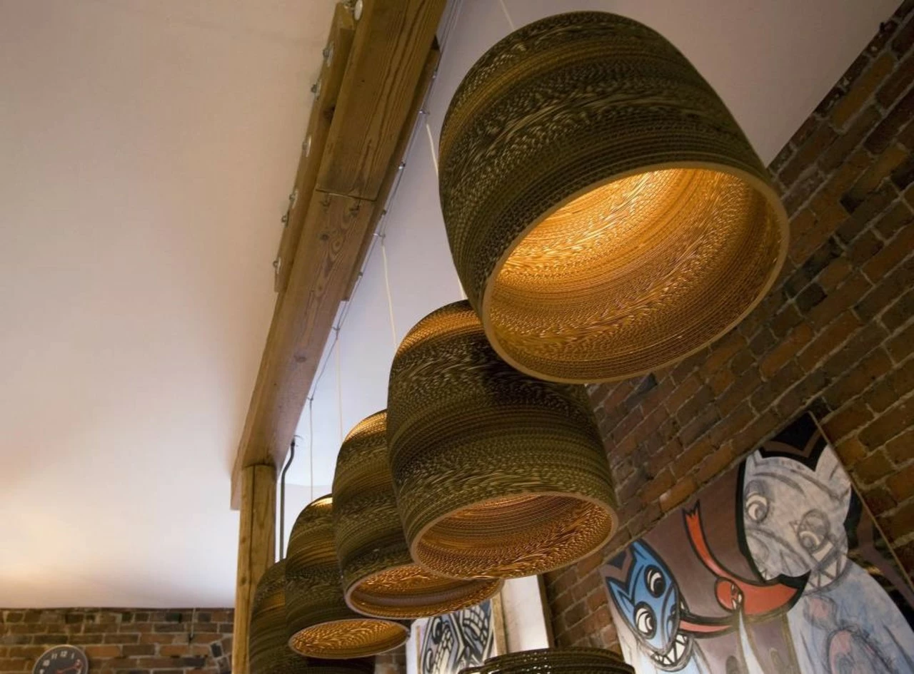 Graypants Bell16 Hanglamp Bruin Karton Ø38x40cm 2 Graypants Bell16 Hanglamp Bruin Karton Ø38x40cm - Afbeelding 2