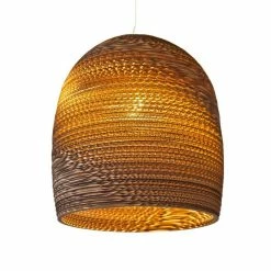 Graypants Bell16 Hanglamp Bruin Karton Ø38x40cm