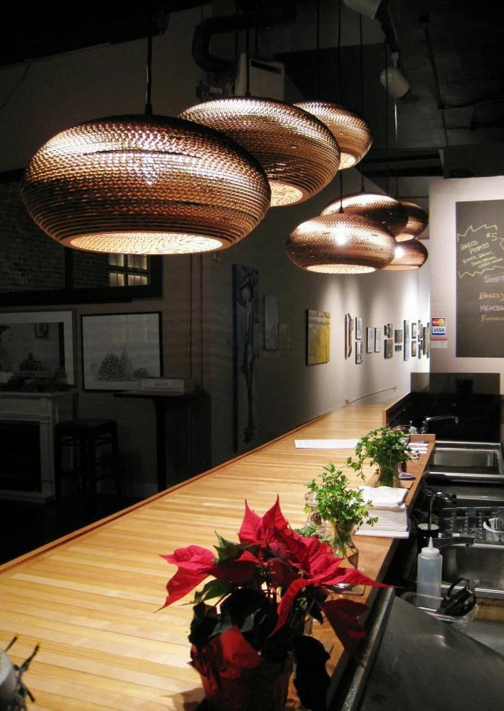 Graypants Disc16 Hanglamp Bruin Karton Ø43x19cm 2 Graypants Disc16 Hanglamp Bruin Karton Ø43x19cm - Afbeelding 2