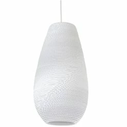 Graypants Drop18 Hanglamp Wit Karton Ø25x45cm