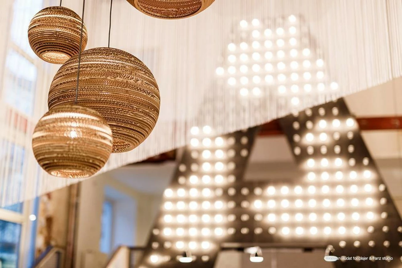 Graypants Moon10 Hanglamp Bruin Karton Ø26x22cm 2 Graypants Moon10 Hanglamp Bruin Karton Ø26x22cm - Afbeelding 2