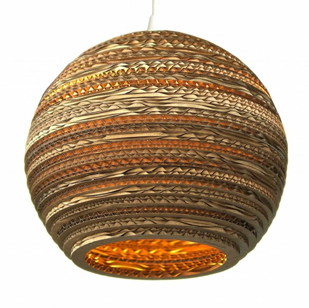 Graypants Moon14 Hanglamp Bruin Karton Ø36x31cm 1 Graypants Moon14 Hanglamp Bruin Karton Ø36x31cm