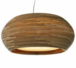 Graypants Ohio32 Hanglamp Bruin Karton Ø82x33cm