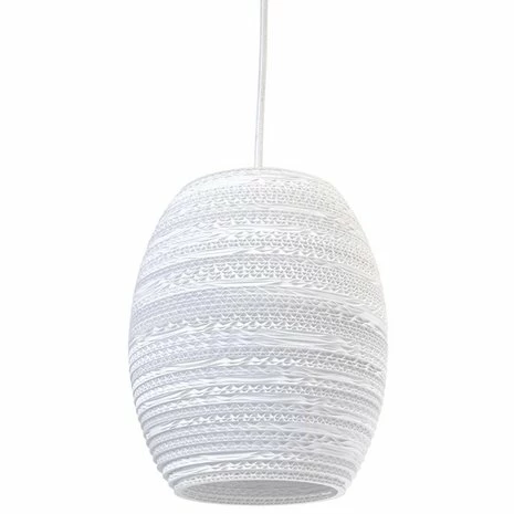 Graypants Oliv Hanglamp Wit Karton Ø19x22cm 2 Graypants Oliv Hanglamp Wit Karton Ø19x22cm - Afbeelding 2