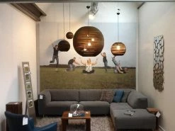 Graypants Sun32 Hanglamp Bruin Karton Ø81x75cm -verlichting Soldes Boutique graypants sun32 hanglamp bruin karton 81x75cm 2