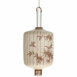 HKliving Lantaarn Lamp XL Créme 45x45x92cm