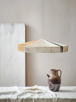 HKliving Touw Hanglamp - Zwarte Strook 5 HKliving Touw Hanglamp - Zwarte Strook -verlichting Soldes Boutique hkliving touw hanglamp zwarte strook 2