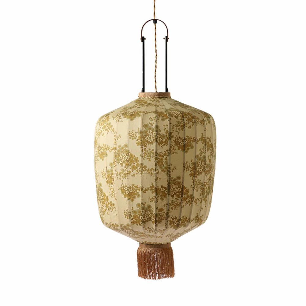 HKliving Traditionele Lantaarn Lamp Met Vintage Print 1 HKliving Traditionele Lantaarn Lamp Met Vintage Print