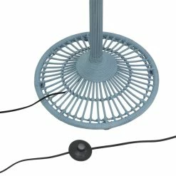 HKliving Wicker Palm Vloerlamp - Grijs/blauw 8 HKliving Wicker Palm Vloerlamp - Grijs/blauw -verlichting Soldes Boutique hkliving wicker palm vloerlamp grijs blauw 3