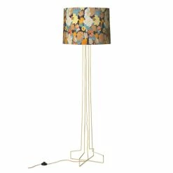 HKliving Wire Vloerlamp Metaal - Messing