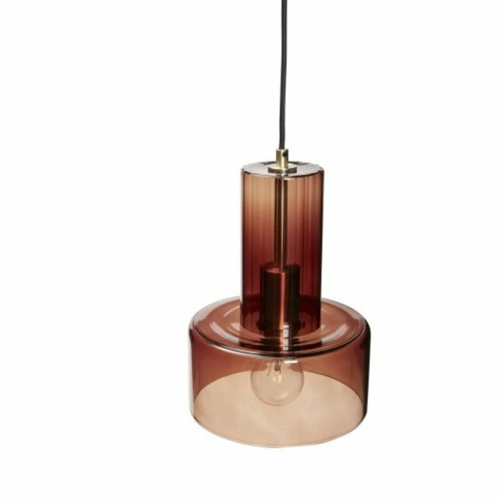 Hubsch Hanglamp Glas - Bruin 2 Hubsch Hanglamp Glas - Bruin - Afbeelding 2