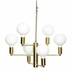 Hubsch Hanglamp Messing 57xh59cm