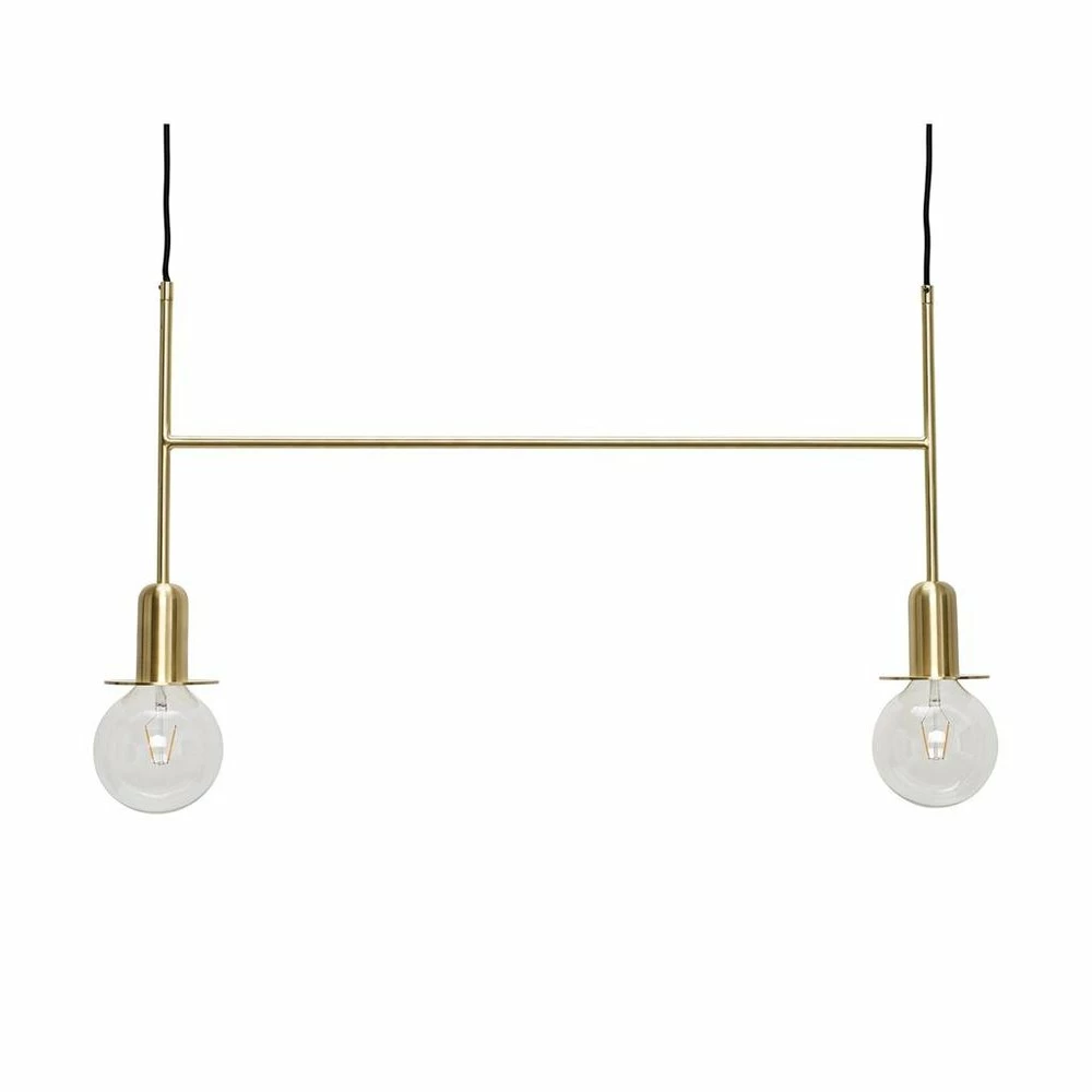 Hubsch Hanglamp Messing Met Twee Lichtbronnen 1 Hubsch Hanglamp Messing Met Twee Lichtbronnen