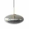 Hubsch Hanglamp Smoke Glas Messing
