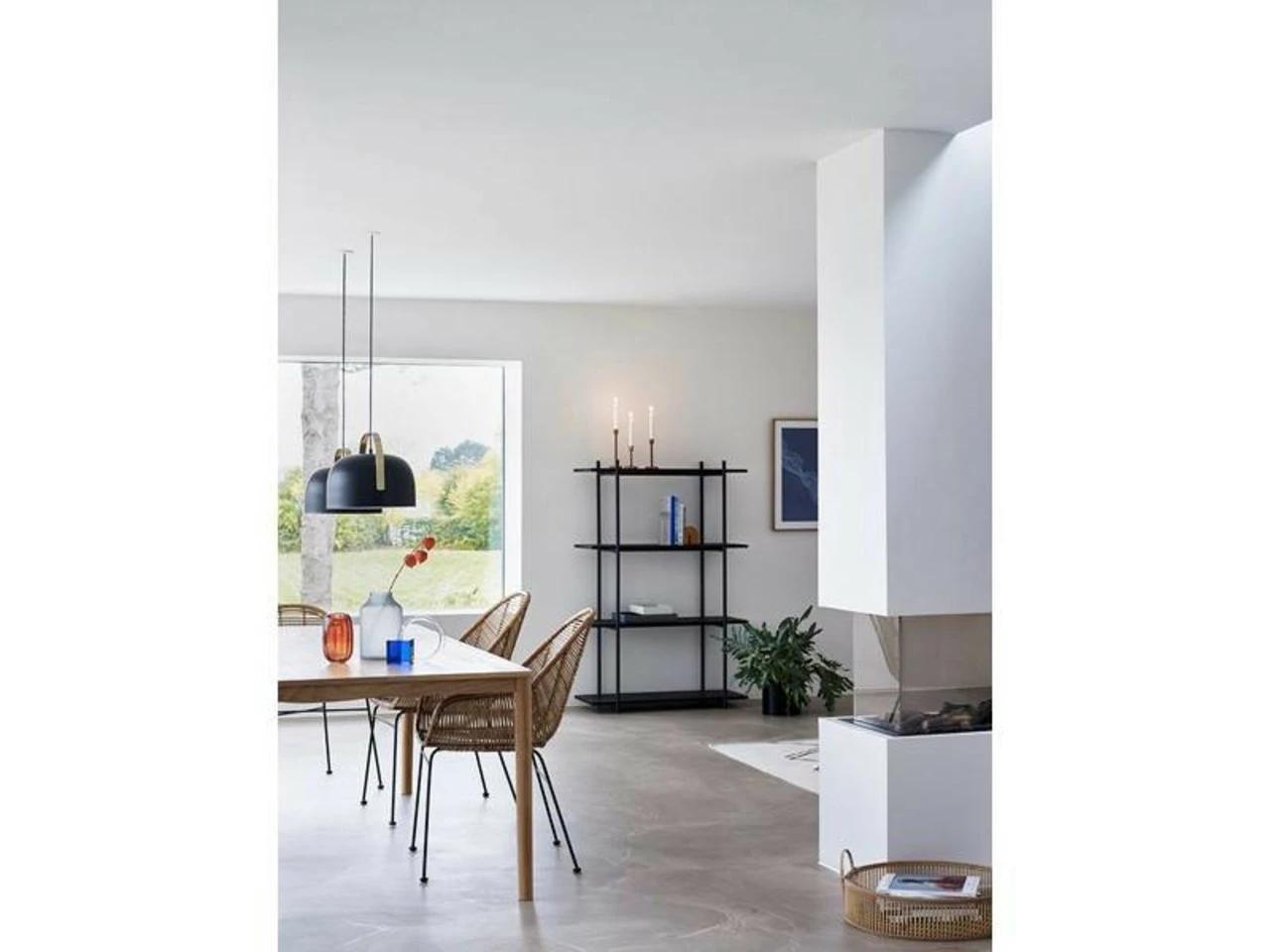 Hubsch Hanglamp Zwart Metaal Messing 2 Hubsch Hanglamp Zwart Metaal Messing - Afbeelding 2