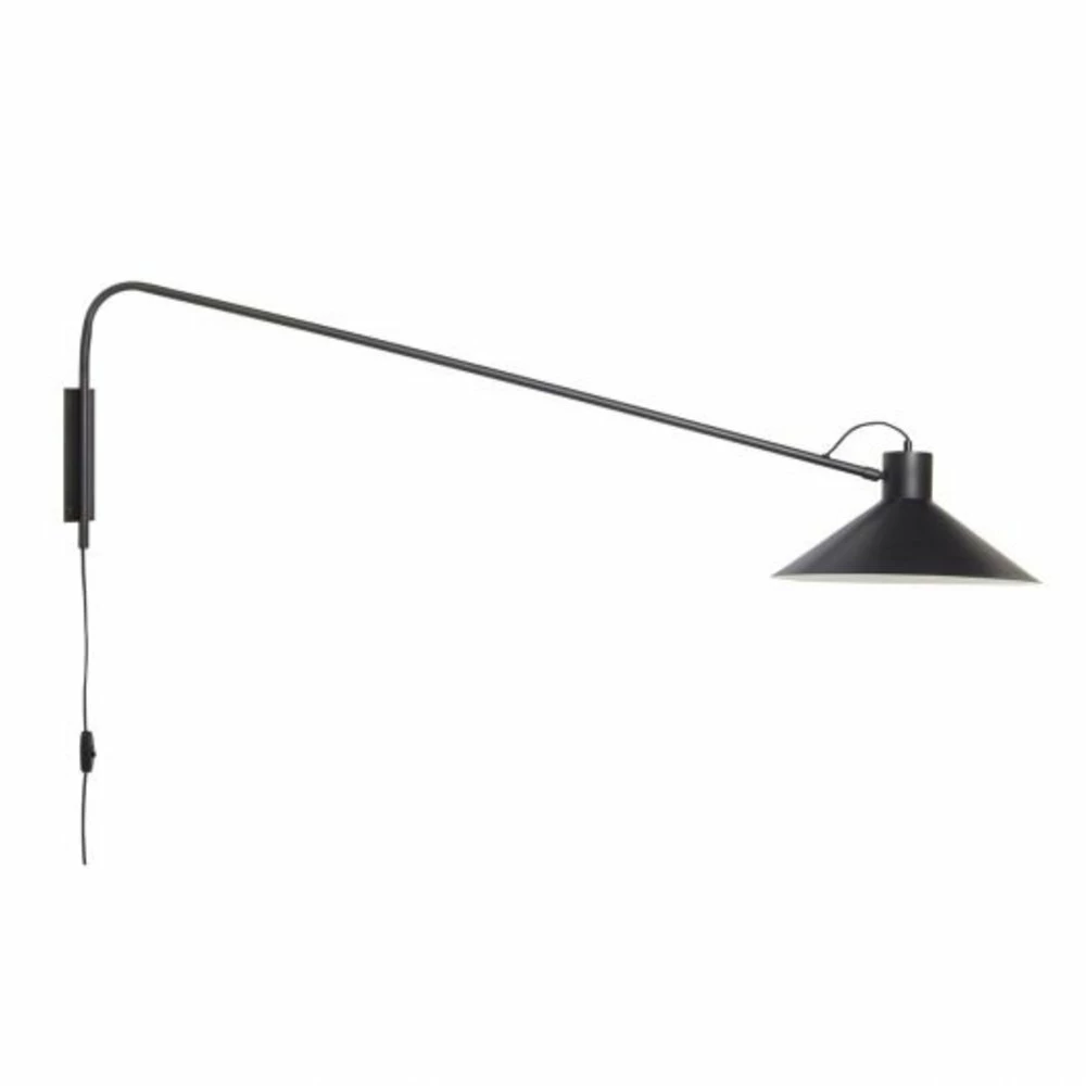 Hubsch Wandlamp Ijzer - Zwart 1 Hubsch Wandlamp Ijzer - Zwart