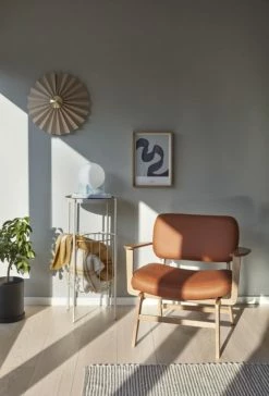 Hubsch Wandlamp Textiel Metaal - Zand/messing -verlichting Soldes Boutique hubsch wandlamp textiel metaal zand messing 5