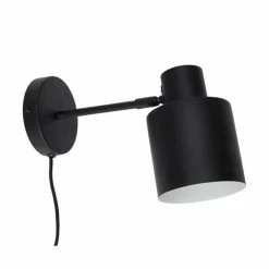 Hubsch Wandlamp Zwart Metaal