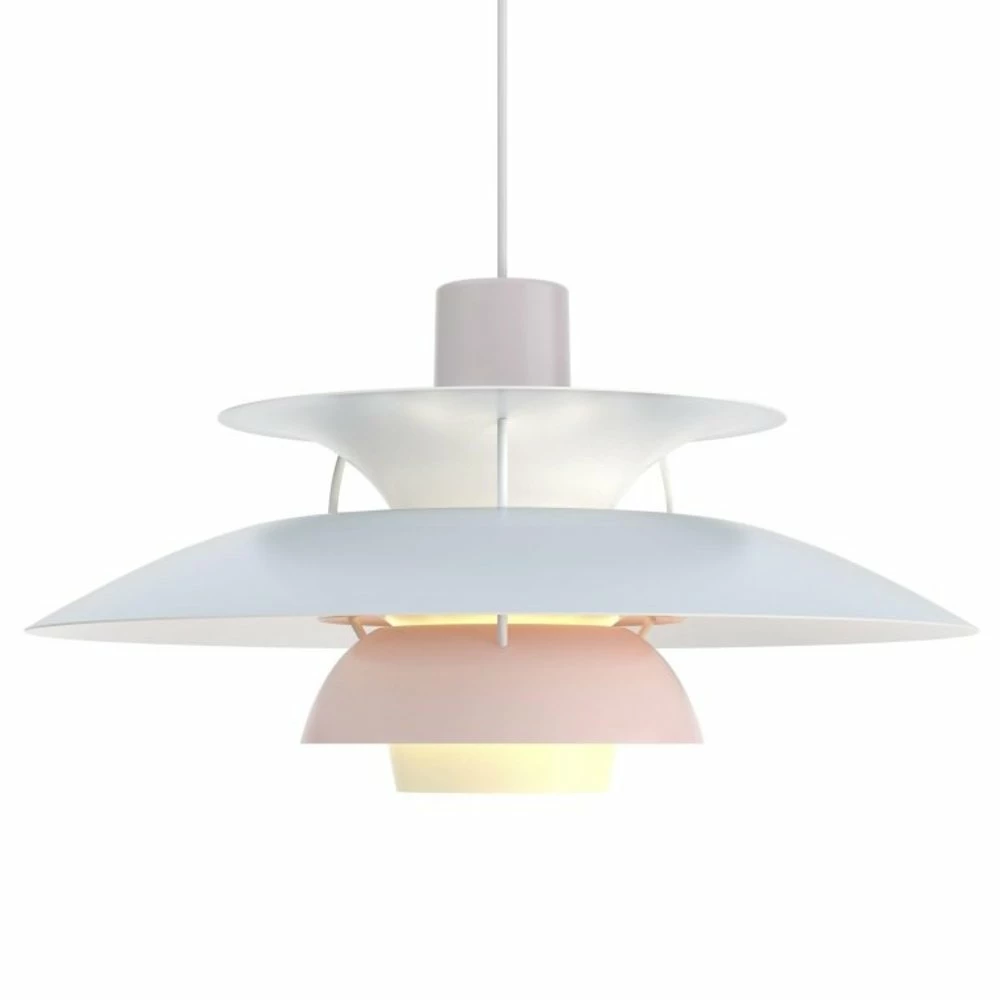 Louis Poulsen PH 5 Hanglamp Oyster Blue Rose - 5741113073 1 Louis Poulsen PH 5 Hanglamp Oyster Blue Rose - 5741113073