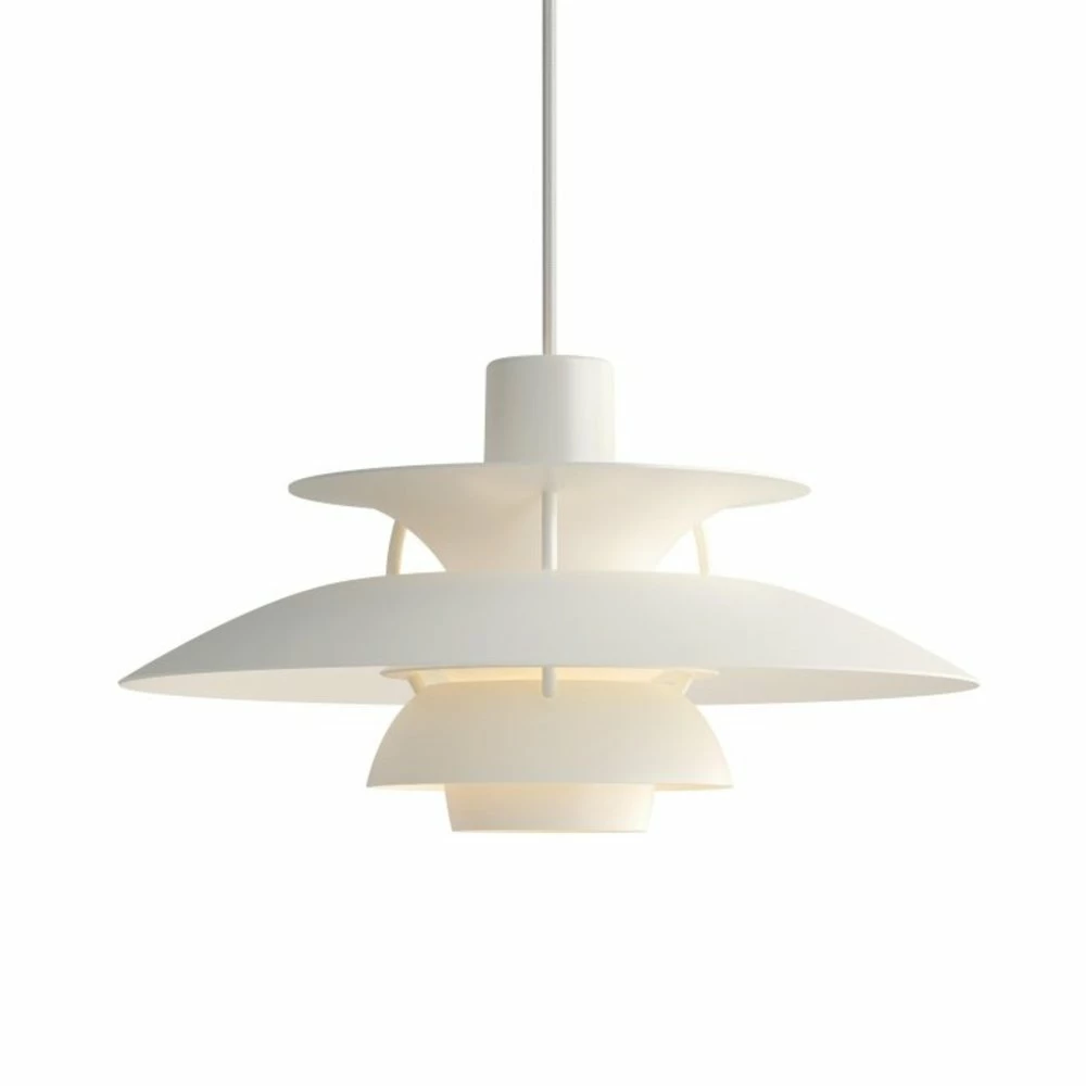 Louis Poulsen PH 5 Mini Hanglamp Monochrome White - 5741104600 1 Louis Poulsen PH 5 Mini Hanglamp Monochrome White - 5741104600