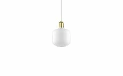 Normann Copenhagen AMP Small Hanglamp Wit Messing