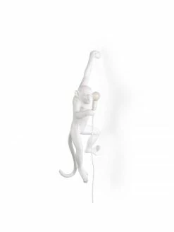 Seletti Monkey Lamp Hanging Left - Wit