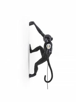Seletti Monkey Lamp Hanging Right - Zwart